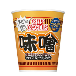 Лапша быстрого приготовления со вкусом мисо Nissin, стакан 87 г