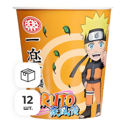 Лапша быстрого приготовления со вкусом говядины и карри Naruto, стакан 61 г х 12 шт