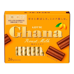 Шоколад Ghana Excellent топлёное молоко Lotte, 119,6 г