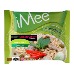 Лапша быстрого приготовления с зеленой пастой карри со вкусом курицы iMee, пачка 70 г