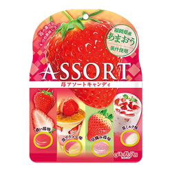 Карамель со вкусом клубники Ассорти 4 Senjaku, 85 г