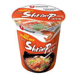 Лапша быстрого приготовления креветочная Nongshim, стакан 67 г Лапша быстрого приготовления креветочная Nongshim, стакан 67 г
