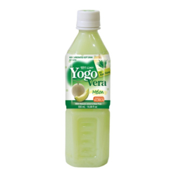Напиток со вкусом йогурта с натуральным соком дыни и мякотью алое Yogovera, 500 мл