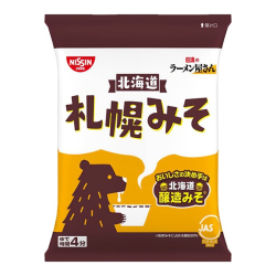 Лапша быстрого приготовления Саппоро мисо со вкусом имбиря Nissin, пачка 88 г