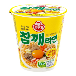 Лапша быстрого приготовления Чамке Рамён со вкусом жареного кунжута Ottogi, стакан 65 г