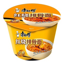 Лапша быстрого приготовления со вкусом тушеных ребрышек Kang Shi Fu, чашка 108 г