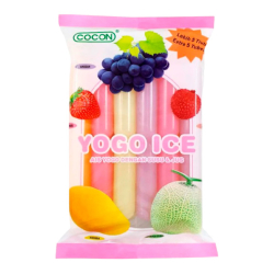 Фруктовый лед Yogo Ice для заморозки ассорти вкусов Cocon, 45 г x 10