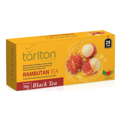 Чай черный пакетированный со вкусом рамбутана Tarlton, 50 г