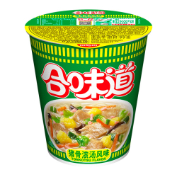 Лапша быстрого приготовления со вкусом Тонкацу Nissin, стакан 77 г