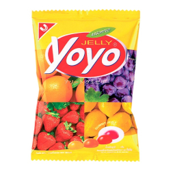 Конфеты желейные с натуральным соком Фруктовое ассорти Yoyo United Foods, 80 г