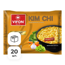 Лапша быстрого приготовления Ким Чи Премиум Vifon, пачка 80 г х 20 шт