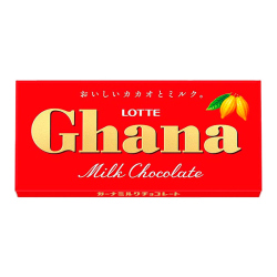 Шоколад молочный Ghana Lotte, 50 г