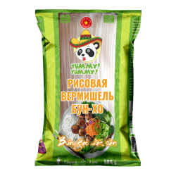 Вермишель рисовая Bun Yummy-yummy, пачка 500 г Вермишель рисовая Bun Yummy-yummy, пачка 500 г