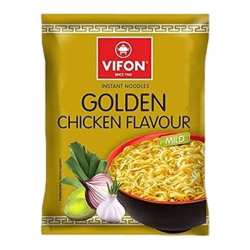 Лапша быстрого приготовления пшеничная со вкусом курицы Vifon, пачка 70 г