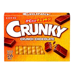 Шоколад Crunky Excellent хрустящий Lotte, 97,5 г