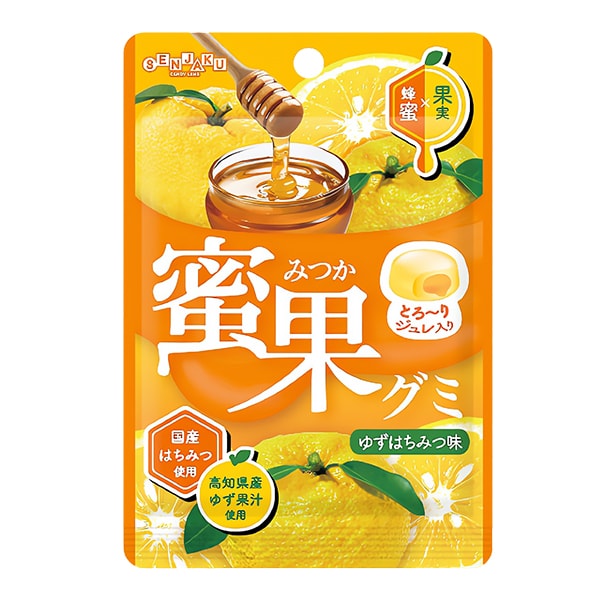 Жевательный мармелад Mitsuka со вкусом юдзу и мёда Senjaku, 34 г