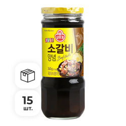 Соус-маринад Кальби для говяжьих ребрышек Ottogi, 240 г х 15 шт