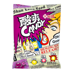 Кислые конфеты со вкусом винограда Shun Long Food, 20 г