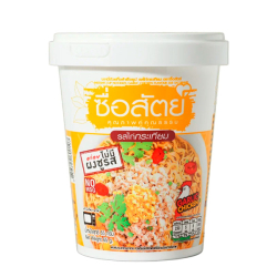 Лапша быстрого приготовления со вкусом курицы с чесноком Sue Sat, стакан 65 г