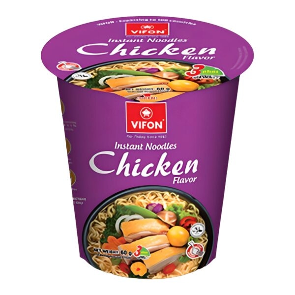 Лапша быстрого приготовления пшеничная Mi Ga со вкусом курицы по-восточному Vifon, стакан 60 г