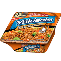 Лапша быстрого приготовления Yakisoba со вкусом курицы в соусе терияки Maruchan, чашка 112,9 г Лапша быстрого приготовления Yakisoba со вкусом курицы в соусе терияки Maruchan, чашка 112,9 г
