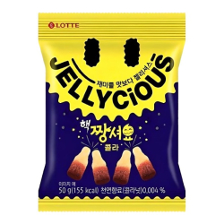 Жевательный мармелад Jellycious со вкусом колы Lotte, 51 г