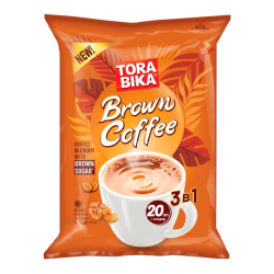 Кофе растворимый 3 в 1 со сливками и коричневым сахаром Torabika, 25 г х 20 п