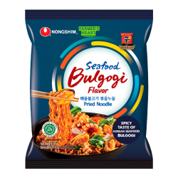 Лапша быстрого приготовления Пулькоги со вкусом морепродуктов Nongshim, пачка 105 г