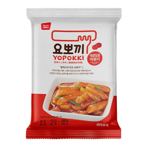 Рисовые клёцки ттокпокки сладко-острые Yopokki, пачка 280 г Рисовые клёцки ттокпокки сладко-острые Yopokki, пачка 280 г