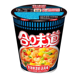 Лапша быстрого приготовления со вкусом острой креветки Nissin, стакан 79 г