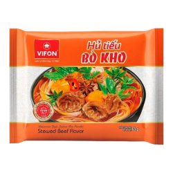 Лапша быстрого приготовления Bo Kho со вкусом тушеной говядины по-вьетнамски Vifon, пачка 65 г