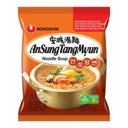 Лапша быстрого приготовления Ансонг Танмён Nongshim, пачка 125 г