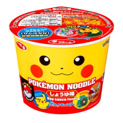Суп-лапша быстрого приготовления Sapporo Ichiban Покемон с соевым соусом Sanyo, чашка 37 г
