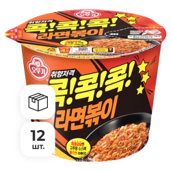 Лапша быстрого приготовления Рамён Бокки с острым вкусом Ottogi, чашка 120 г х 12 шт