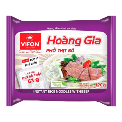 Лапша быстрого приготовления рисовая Hoang Gia со вкусом говядины Vifon, пачка 120 г