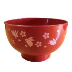 Пиала восточная сакура Усаги с зайчиками Japan Premium, 360 мл