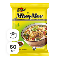 Лапша быстрого приготовления Ми Суп Мисо вегетарианская Ibumie, пачка 80 г х 60 шт