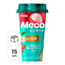 Фруктовый чай со вкусом личи и маракуйи Meco, 400 мл х 15 шт