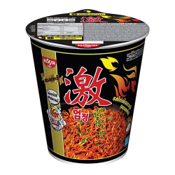 Лапша быстрого приготовления со вкусом острой курицы по-корейски Nissin, стакан 71 г