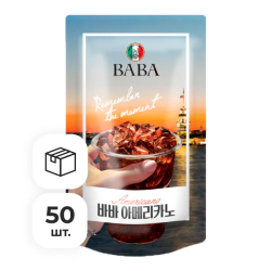 Напиток концентрированный для приготовления коктейля кофейный со вкусом американо Baba, 190 мл х 50 шт