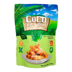 Кокосовые роллы Coco Rice со вкусом пандана Kaset, 100 г