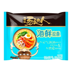 Лапша быстрого приготовления со вкусом морепродуктов Tangdaren, пачка 113 г