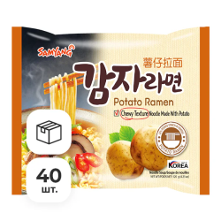 Лапша быстрого приготовления картофельная Samyang, пачка 120 г х 40 шт