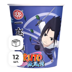 Лапша быстрого приготовления со вкусом морепродуктов Naruto, стакан 60 г х 12 шт