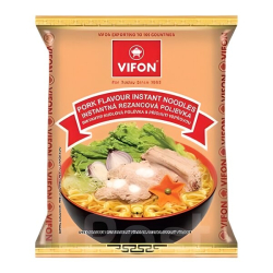 Лапша быстрого приготовления пшеничная со вкусом свинины Vifon, пачка 60 г