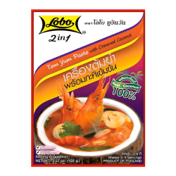Приправа-паста для супа Том Ям с кокосовыми сливками Lobo, 100 г