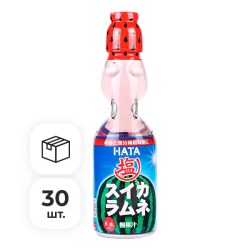 Напиток газированный Ramune со вкусом арбуза Hata Kosen, 200 мл х 30 шт