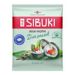 Морская капуста Яки-Нори для роллов Sibuki, 24 г