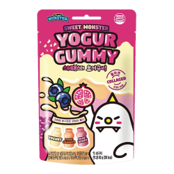 Мармелад Yogur Gummy со вкусом йогурта, граната, черники Sweet Monster, 60 г