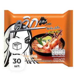 Лапша быстрого приготовления Том Ям с креветкой Wai Wai, пачка 60 г х 30 шт